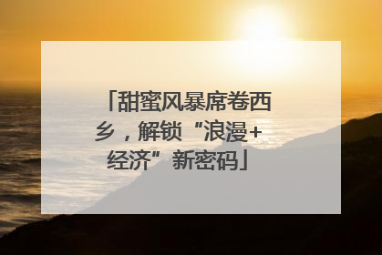 甜蜜风暴席卷西乡，解锁“浪漫+经济”新密码